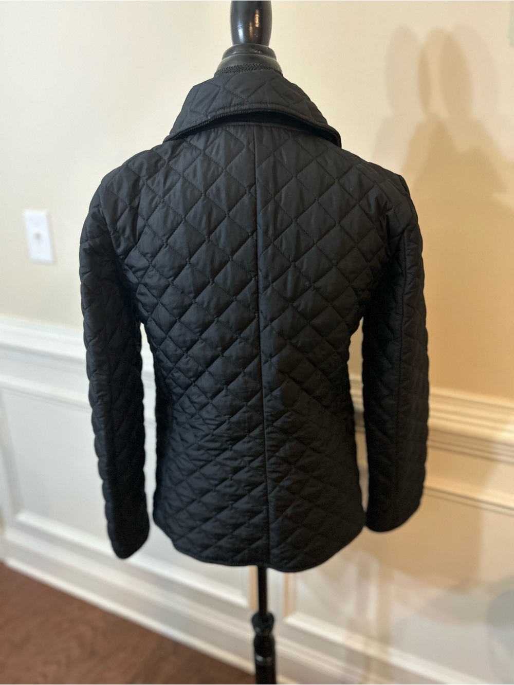 Banana Republic Black Quilted Utility Jacket with Patch Pockets - Picture 3 of 6